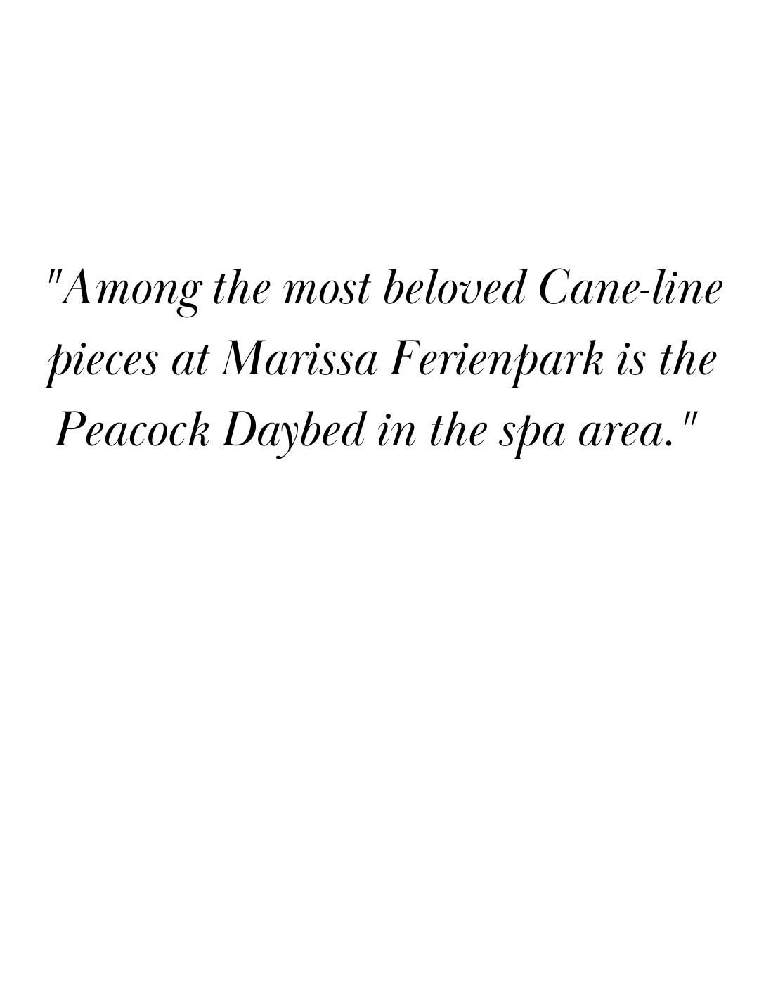 Quote from Marissa Ferienpark - most beloved furniture item