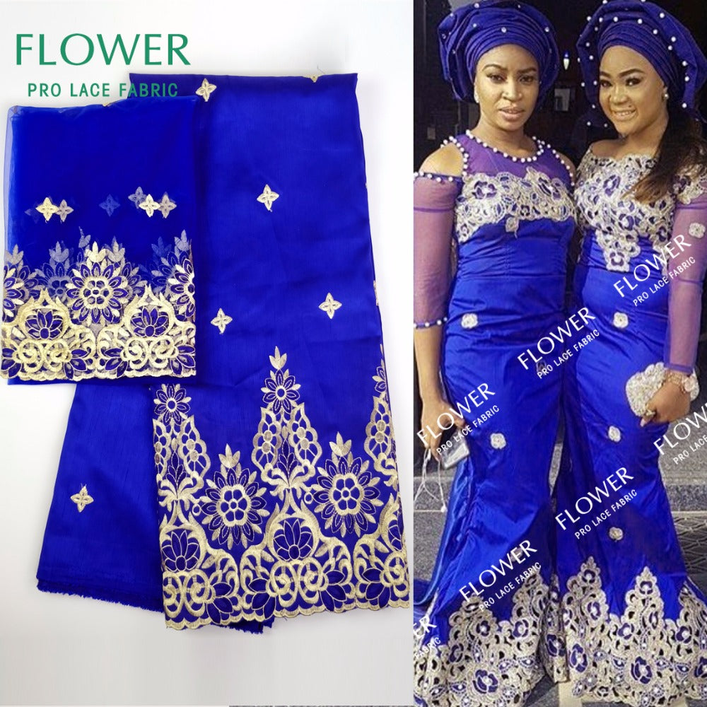 royal blue lace material