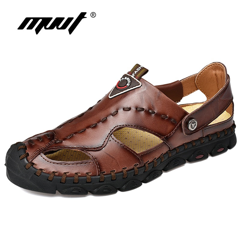 pure leather sandal for man