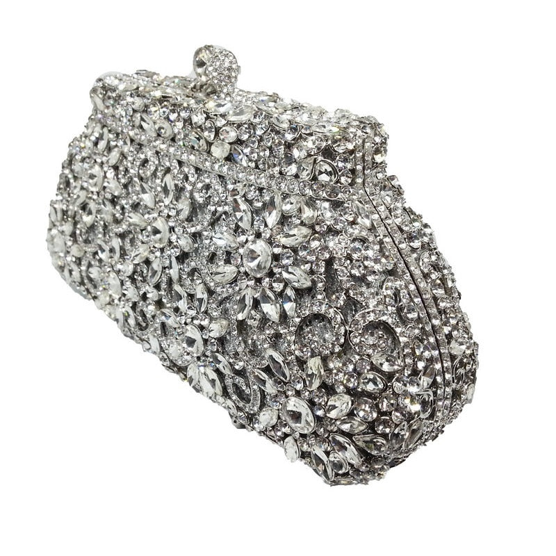 silver bridal bag