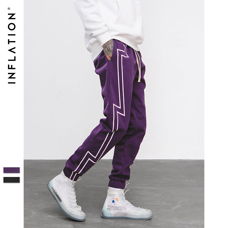 purple track pants men