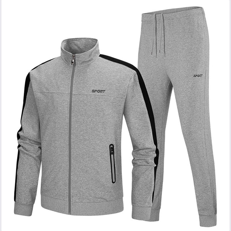 gray jogging suit