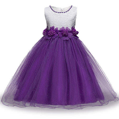 purple gown for kids