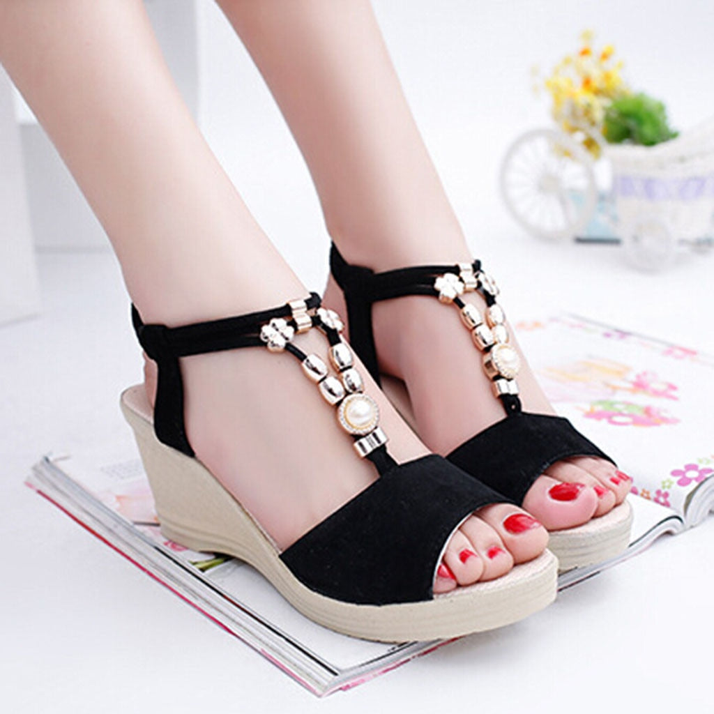 flat wedge heels