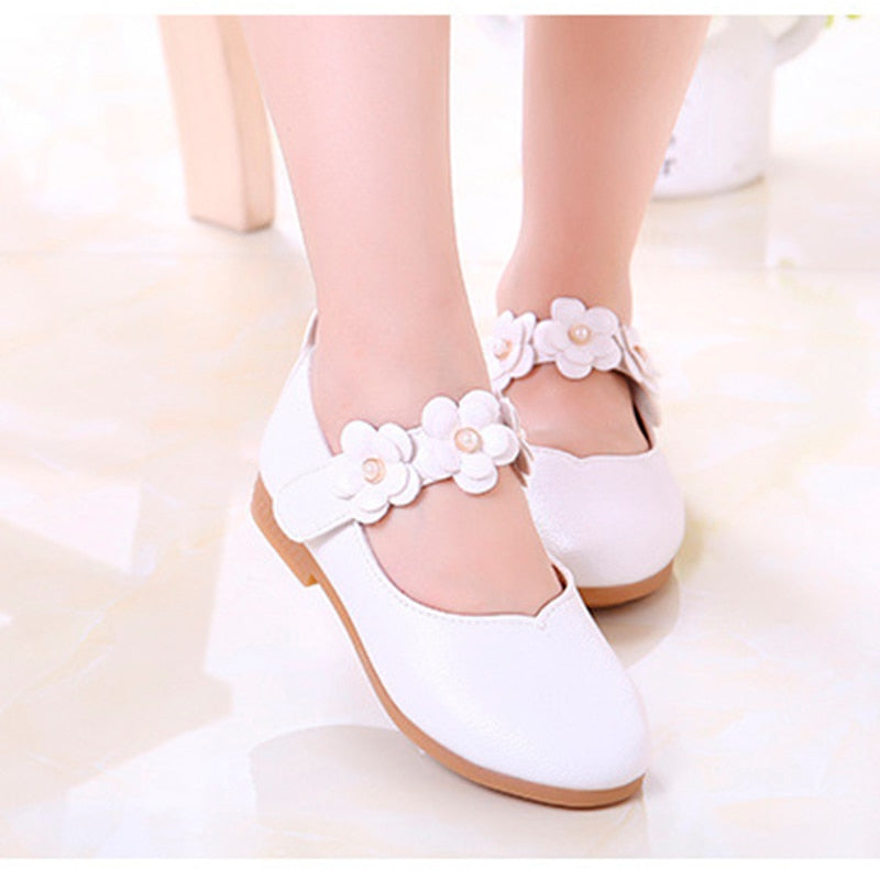 childrens white wedding shoes