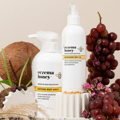 Eczema Honey Soothing Body Wash & Antioxidant Body Oil