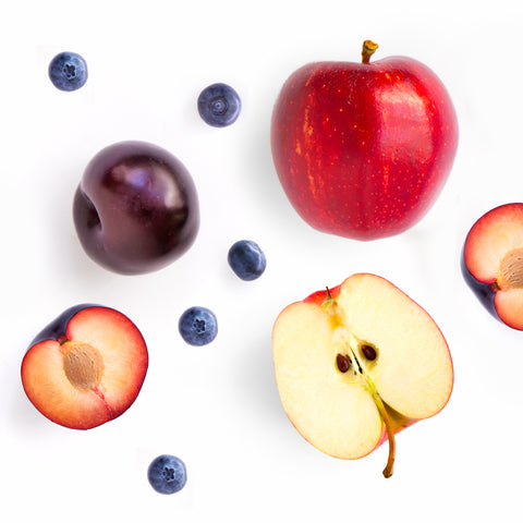 Cherries, blueberries, and apples contain high levels of quercetin, which is a flavonoid providing antioxidants and antihistamine, which patients with eczema benefit from because of the strong anti-inflammatory effects.