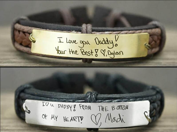 kids handwriting bracelet