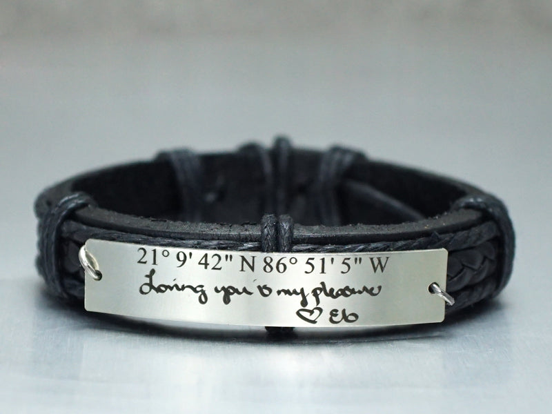 Custom Handwriting Bracelet, Personalized Signature Bracelet