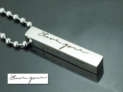 aimeestore Signature Keychain, Actual Handwriting Key Chain, Personalized Fingerprint Keychain, Photo Keychain, Customize Keychain, Chrismast Gift
