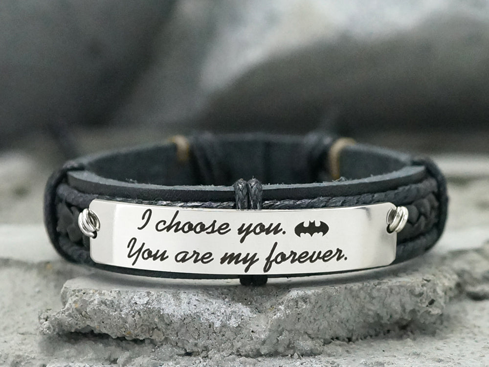 Partners In Crime Bracelet, Batman Bracelet, Best Friend Jewelry, BFF