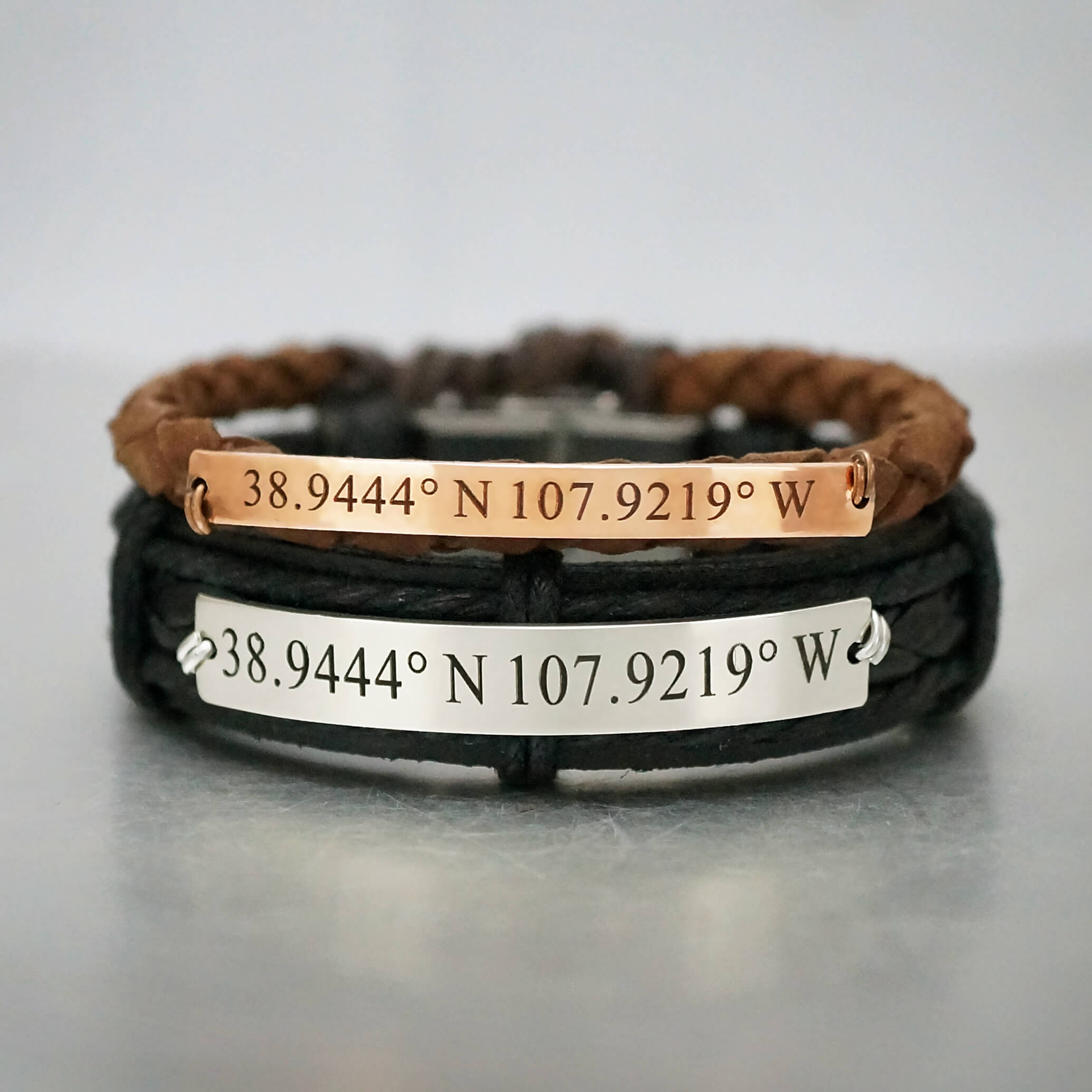 Buy Custom Engraved Coordinate Bracelet Personalized Long Online in India   Etsy