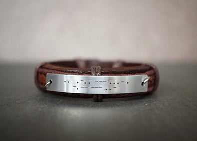  Mens Leather Memorial Bracelet, In Memory of Someone Who is  Deceased, Forever in my Heart : Handmade Products