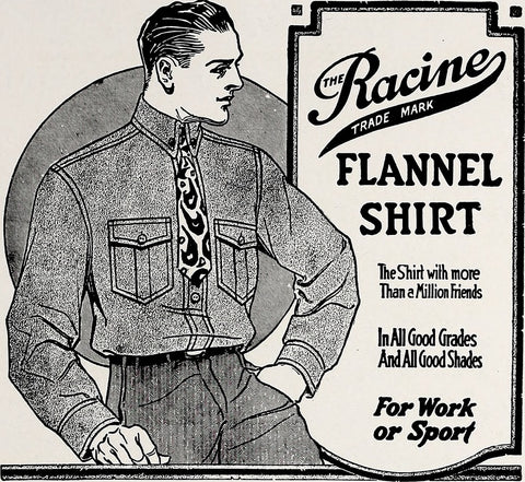 old flannel shirt ad
