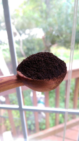 Use a heaping tablespoon of acorn coffee grounds for every 6 oz of water.