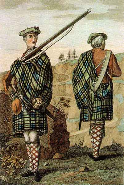 scots in flannel with rifles