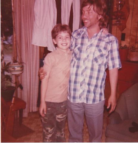 Me and my dad. I was probably about 9 or 10 here.