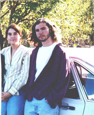 Me and the future Mrs. Yarbrough at 16 leaning against my first car, a 1979 Volkswagen Dasher.