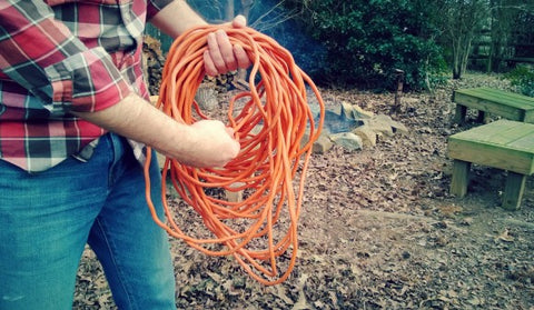 HOW TO WRAP UP AN EXTENSION CORD LIKE A PROFESSIONAL - WOLF AND IRON