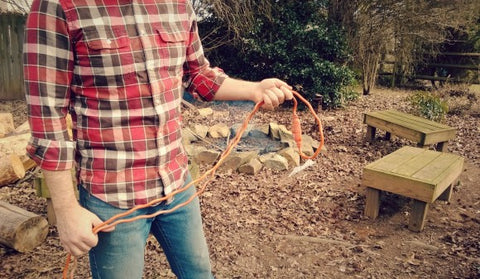 HOW TO WRAP UP AN EXTENSION CORD LIKE A PROFESSIONAL - WOLF AND IRON