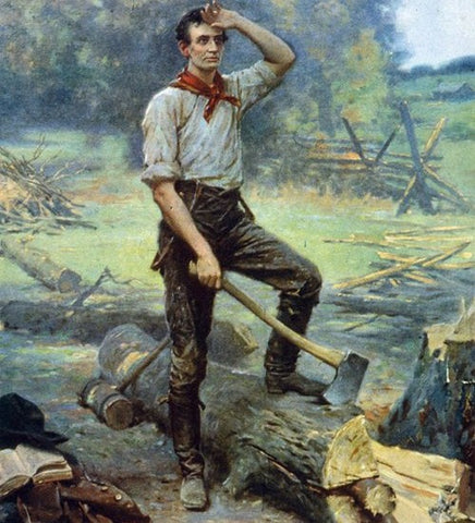 Abraham Lincoln was known as the “Rail Candidate” for his days splitting fence rails from logs.