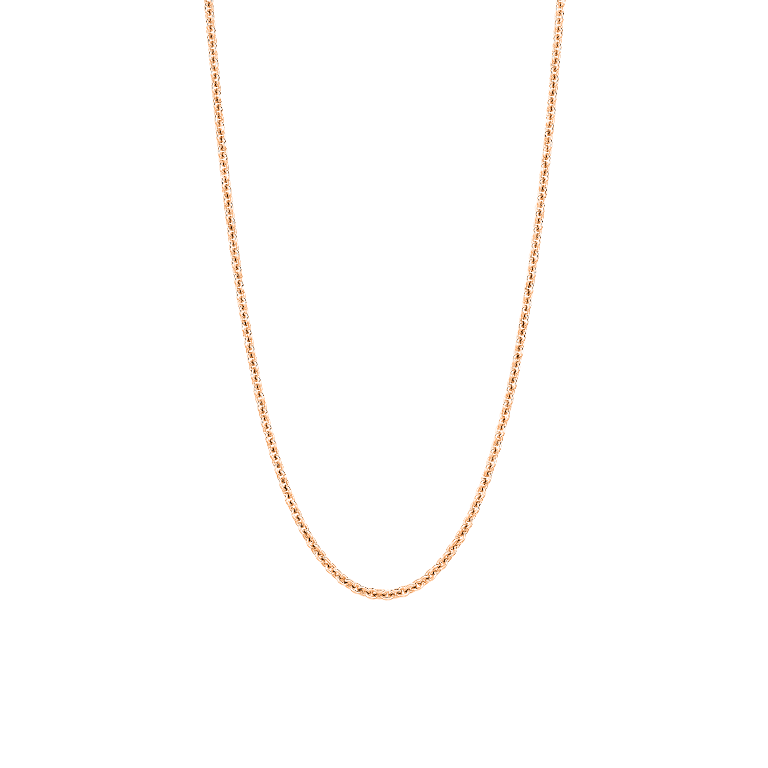 16" necklace in 18K rose gold