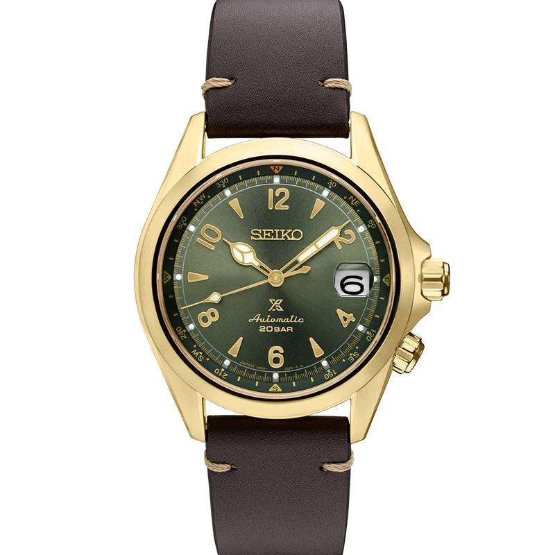 Seiko Prospex Alpinist SPB210 Green Dial Gold Case 2021 – C&C