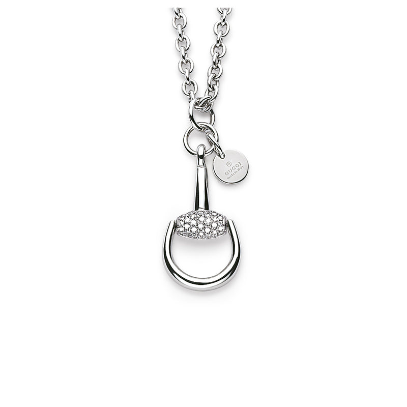 Horsebit White Gold Necklace – Carat \u0026 Co.