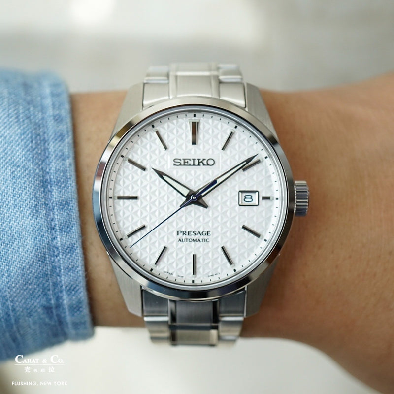 Seiko Presage Sharp Edge Series SPB165 White Dial – C&C