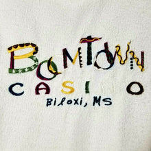 Paradise Womens Vintage Flannel Pullover - L - White - Boomtown Casino Biloxi MS