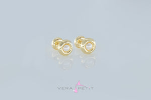 Aretes Donut Perla Bebé