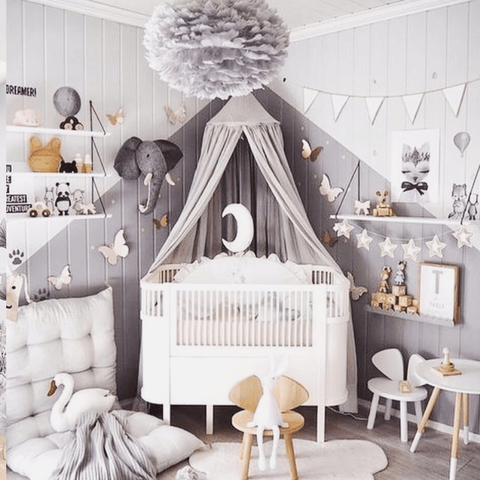 baby crib canopy nordic nursery