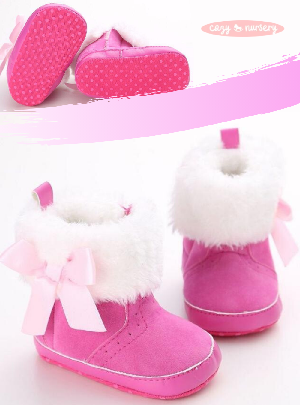 Bow-knot Fleece Snow Boots
