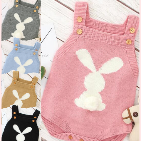 Rabbit Knitted Romper