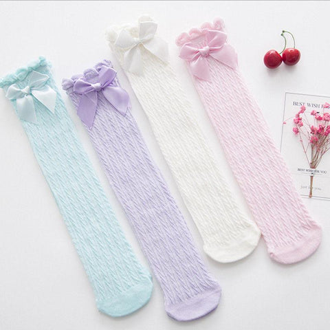 Baby Lace Bow Stockings