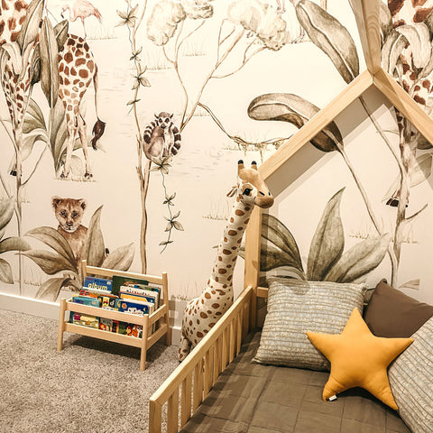 savanna wallpaper jungle nursery