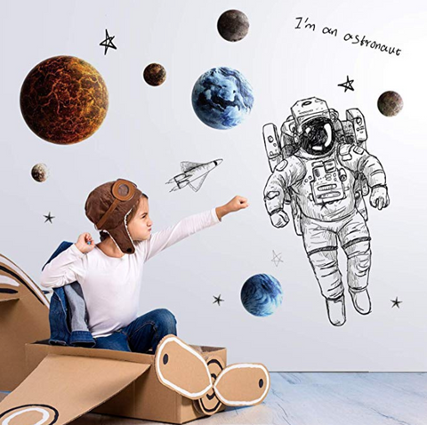 Space Astronaut Wall Stickers 