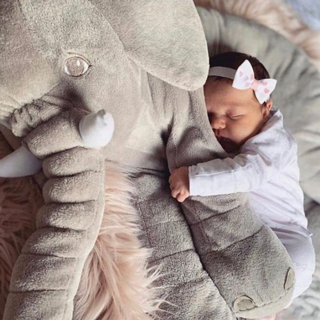 baby cuddle elephant pillow