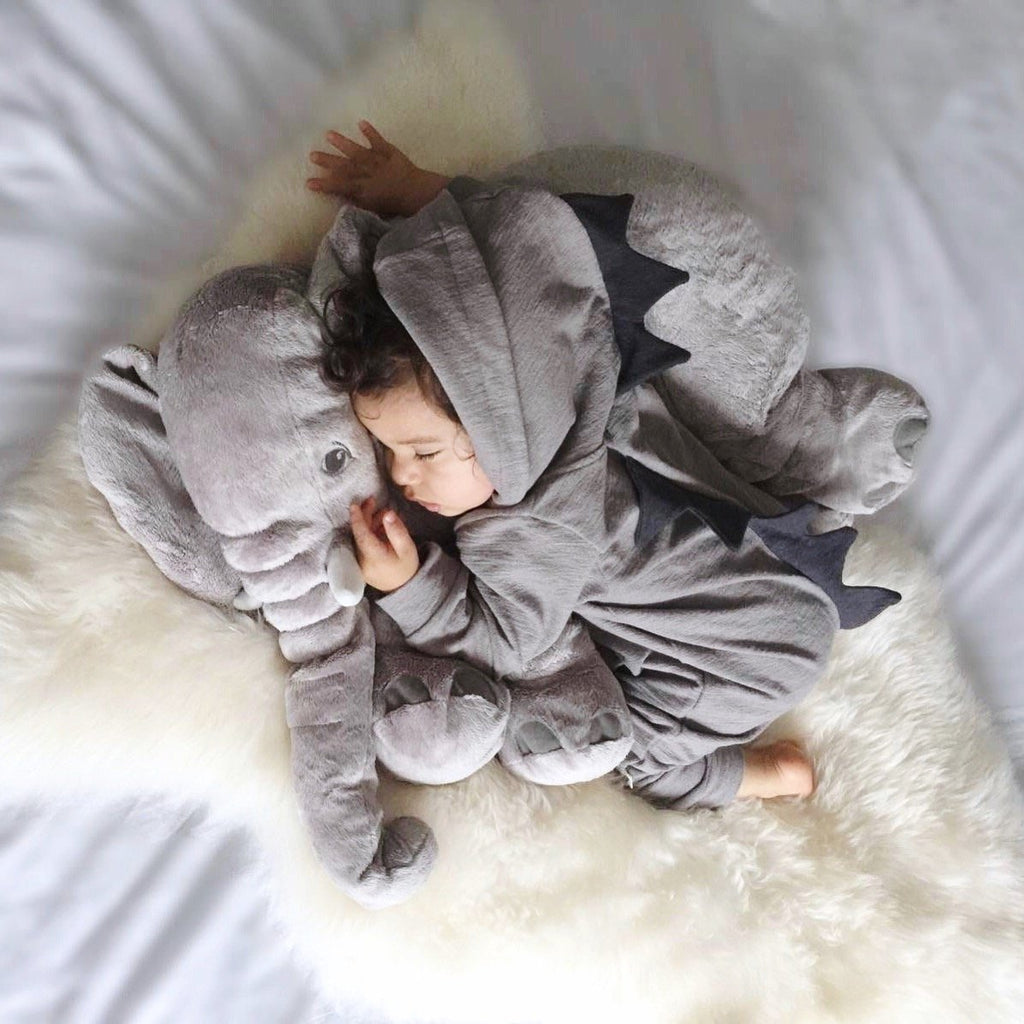Lulu Dinosaur Jumpsuit (Grey) – Cozy Nursery
