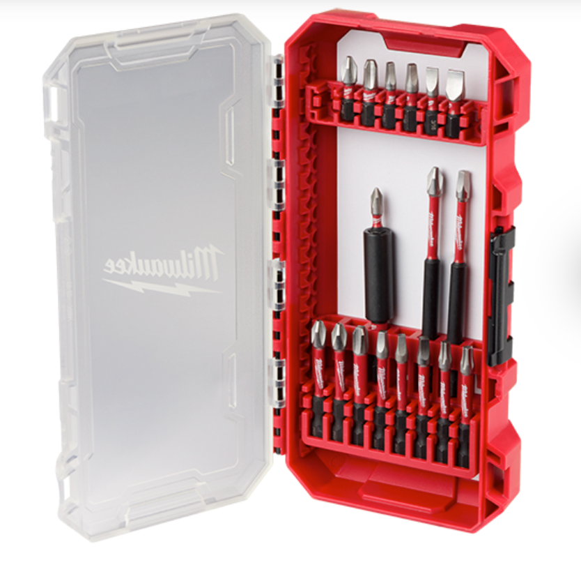 MILWAUKEE SHOCKWAVE™ 100pc Impact Driver Bit Set in PACKOUT™ Low-Profile  Compact Organizer (48-32-4082)