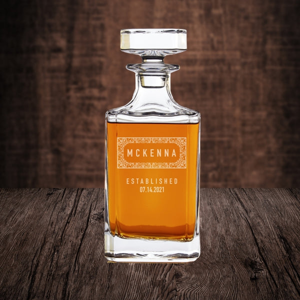 Personalized Whiskey Decanter