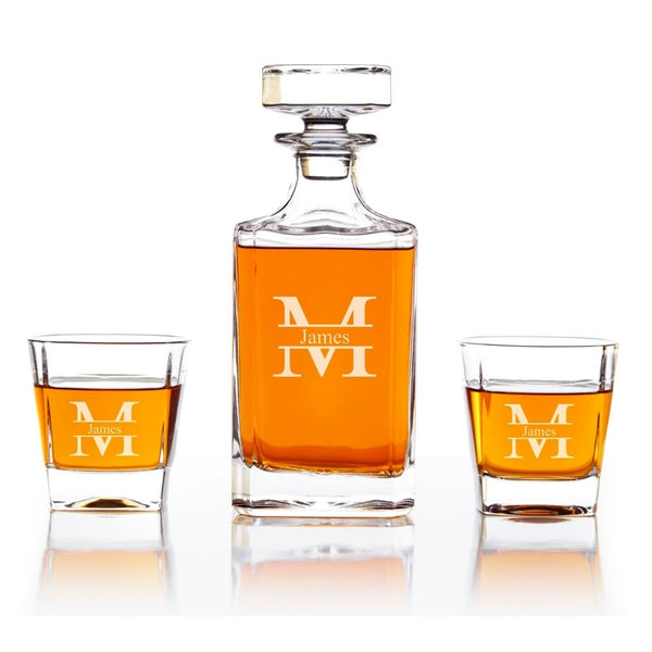 personalized whiskey decanter