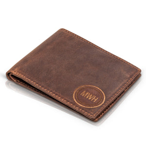 mens leather billfold