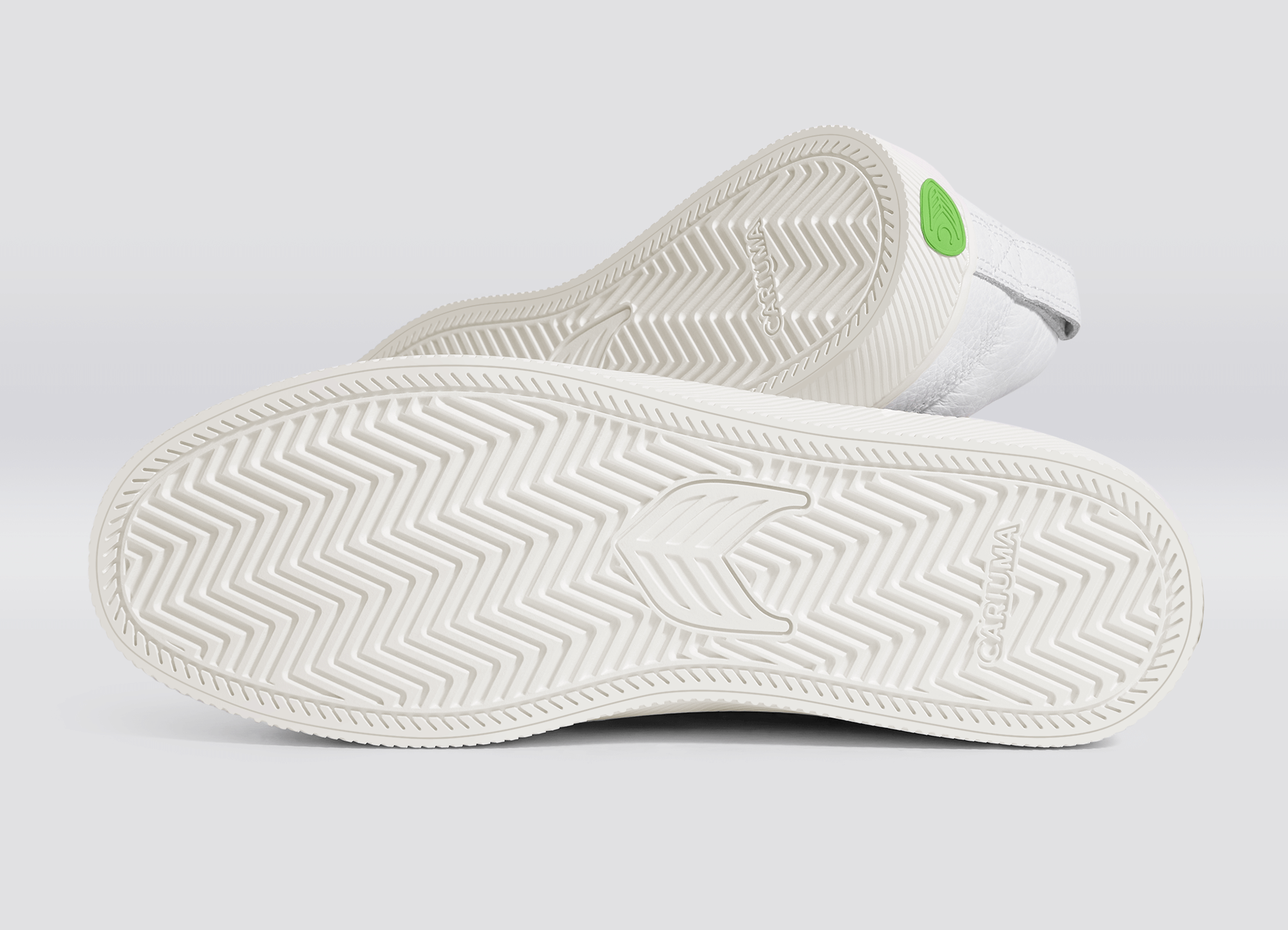 CARIUMA: Women's White Premium Leather Slip-on Sneakers |