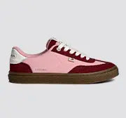 Cariuma Toca Teak Bright Rose Nylon Cabernet Red Suede Sneaker Women