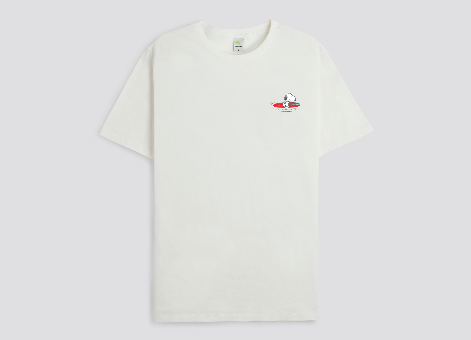 Organic White T-Shirt Cotton | Snoopy CARIUMA: 100% Surf