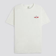 Snoopy Surf White T-Shirt  100% Organic Cotton - CARIUMA