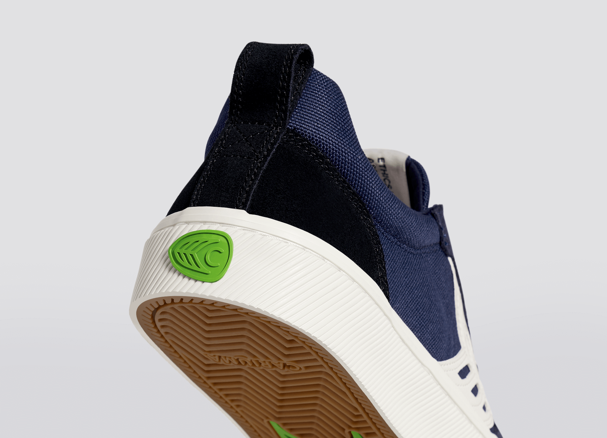 CARIUMA: Women's Master-piece Navy & Ivory Suede Sneakers | CATIBA PRO Low