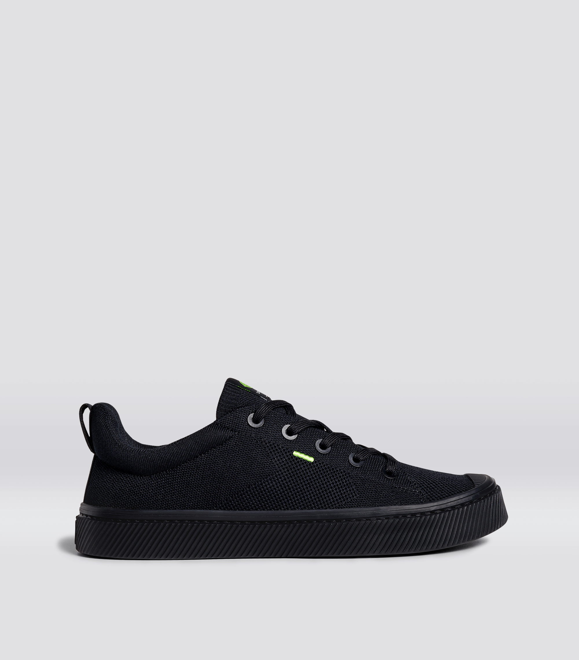 IBI Low All Black Knit Sneaker
