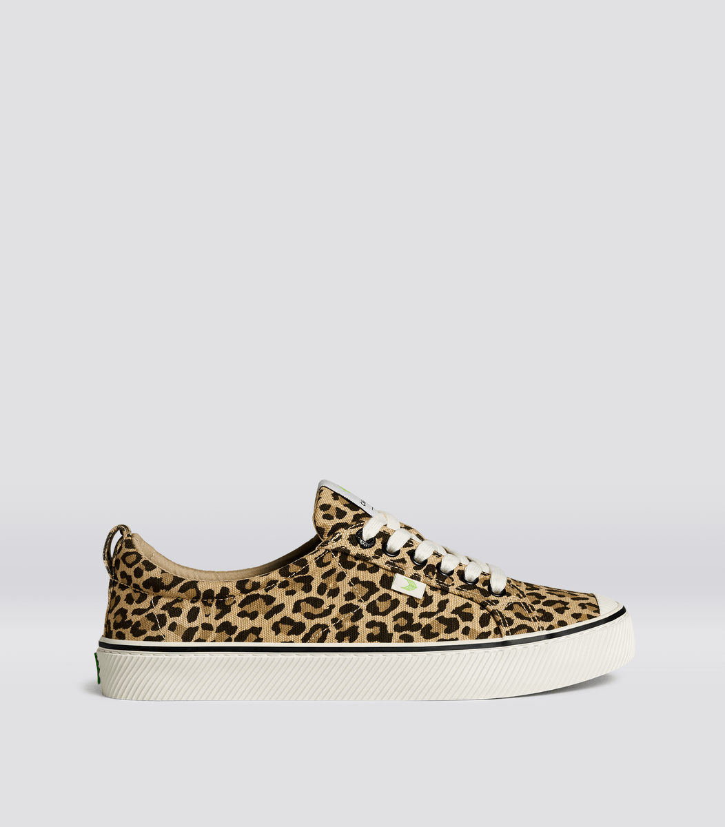 CARIUMA: Men's Low Top Leopard Print Canvas Sneaker | The OCA Low